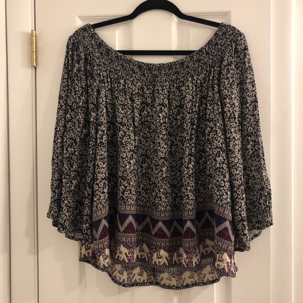 SOLD Boho off the shoulder top